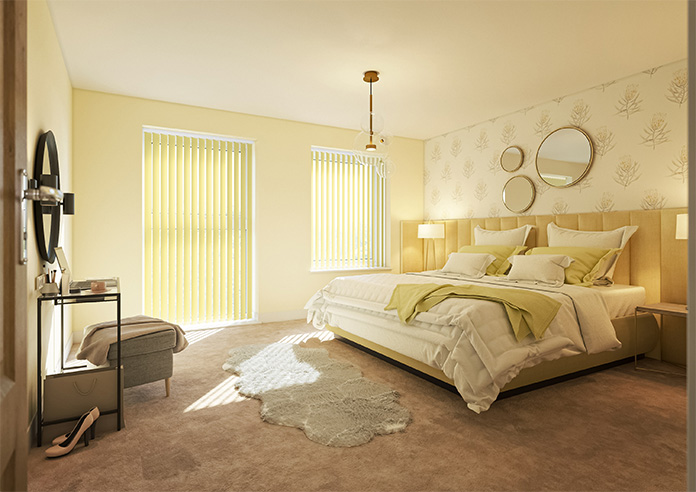 Trinity (Blackout), Daffodil Yellow - Vertical Blind - Image 7